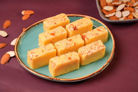 Badam Ice Cream Burfi