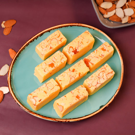 Badam Ice Cream Burfi